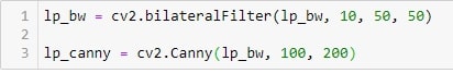 تشخیص پلاک با کتابخانه OpenCV 5 استفاده از تابع Canny