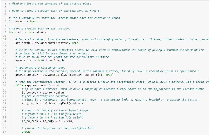 تشخیص پلاک با کتابخانه OpenCV 11 یافتن نواحی مستطیلی شکل