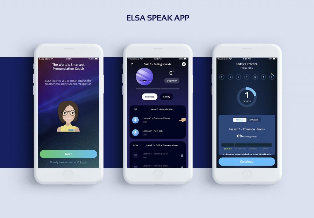 اپلیکیشن هوش مصنوعی Elsa speak