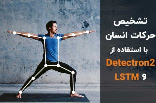 تشخیص حرکات انسان با Detectron2 و LSTM