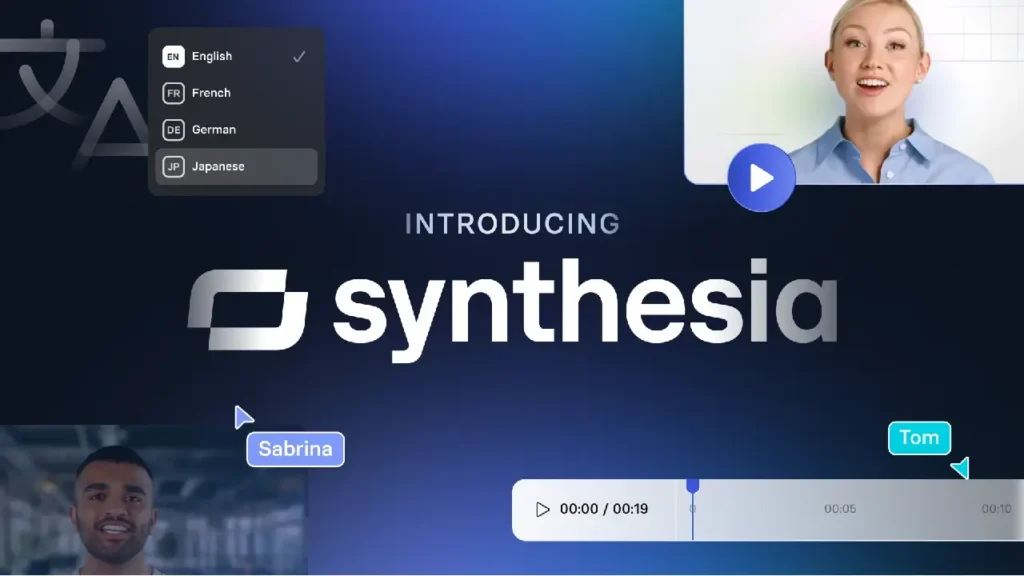 برنامه هوش مصنوعی synthesia