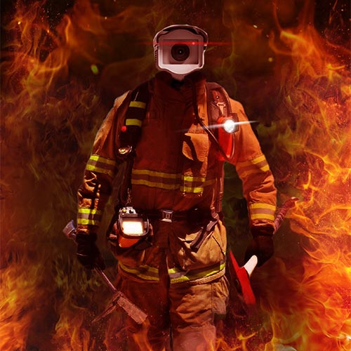 کتابخانه تشخیص آتش 1 دوربین آشکار ساز آتش Fire Detector محیط نرم افزار Camera آتش نشان Firefighter