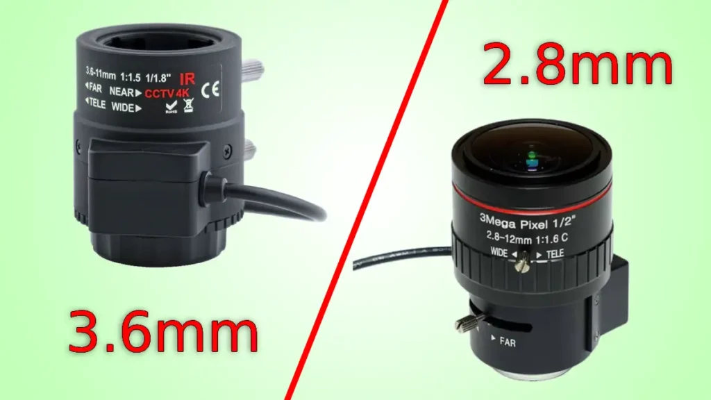 تفاوت لنز ۲.۸ با ۳.۶