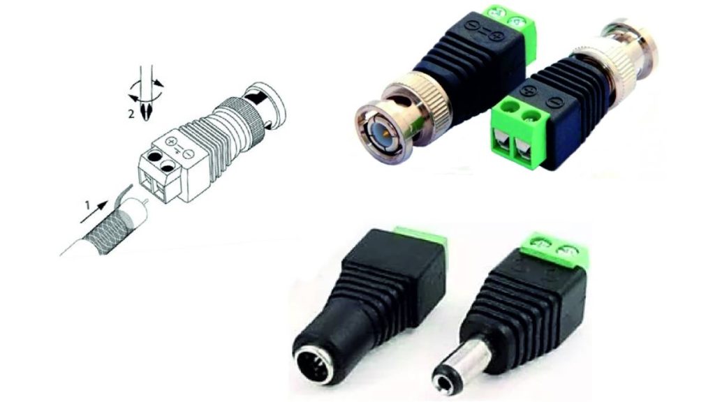 فیش BNC و سوکت شبکه؛ آموزش زدن سوکت دوربین 3 سوکت BNC