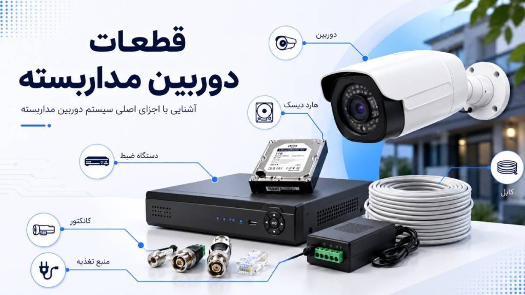 شرکت شهاب 16 قطعات دوربین مداربسته